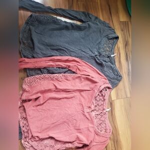 Free people crochet grunge xs/s top bundle